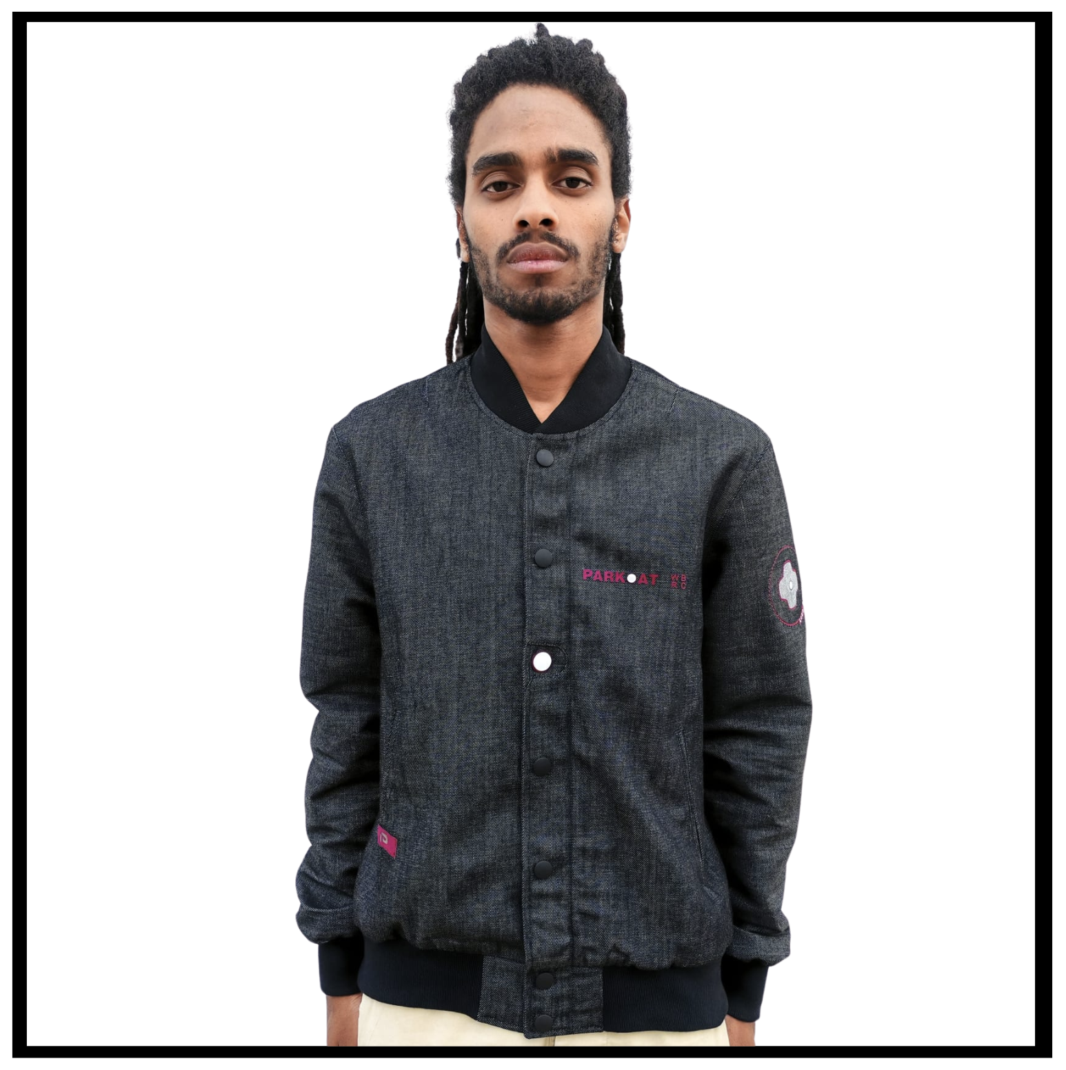 Parkoat Denim Jacket "BlackMAMBA"